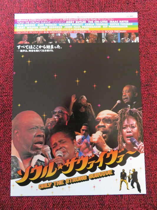 ONLY THE STRONG SURVIVE JAPANESE CHIRASHI (B5) POSTER RUFUS THOMAS I. HAYES 2002