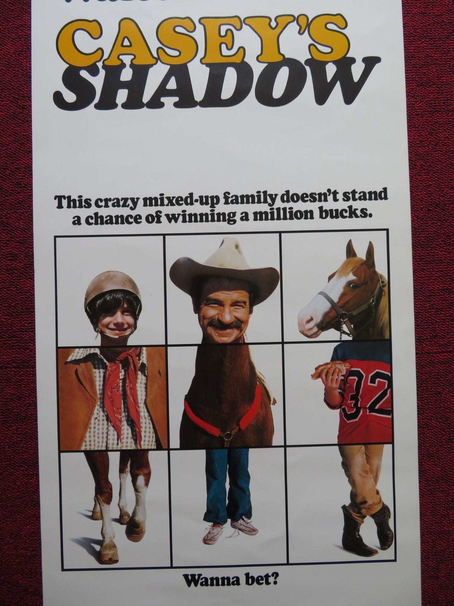 CASEY'S SHADOW US INSERT (14"x 36") POSTER WALTER MATTHAU 1978