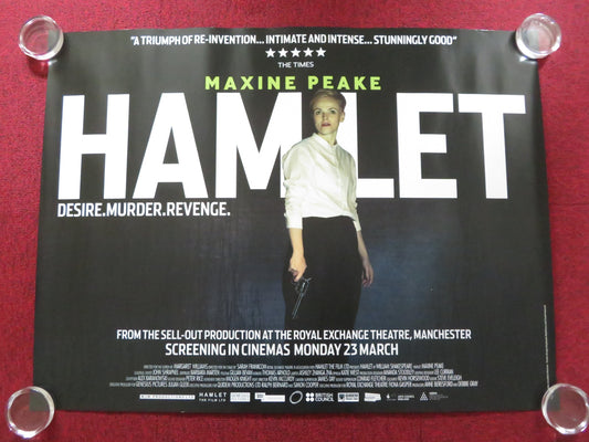 HAMLET UK QUAD ROLLED POSTER MAXINE PEAKE JOHN SHRAPNEL 2015