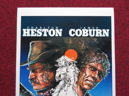 THE LAST HARD MEN US INSERT (14"x 36") POSTER CHARLTON HESTON JAMES COBURN 1976