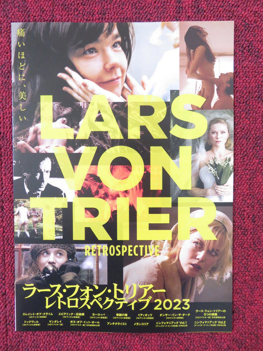 LARS VON TRIER RETROSPECTIVE JAPANESE CHIRASHI (B5) POSTER VON TRIER BJORK 2013