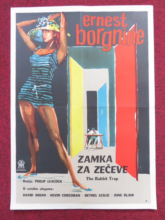 THE RABBIT TRAP YUGOSLAVIAN POSTER ERNEST BORGNINE DAVID BRIAN 1959