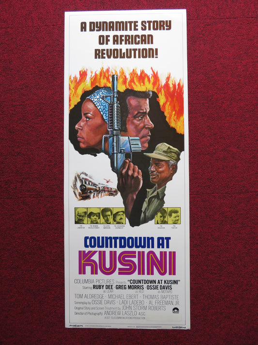 COUNTDOWN AT KUSINI / Cool Red US INSERT (14"x 36") POSTER RUBY DEE 1976