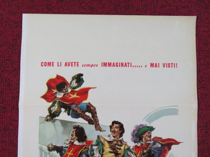 THE THREE MUSKETEERS ITALIAN LOCANDINA POSTER GERARD BARRAY G. DESCRIERES 1962