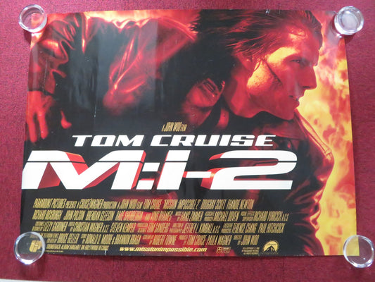 MISSION: IMPOSSIBLE II UK QUAD ROLLED POSTER TOM CRUISE DOUGRAY SCOTT 2000