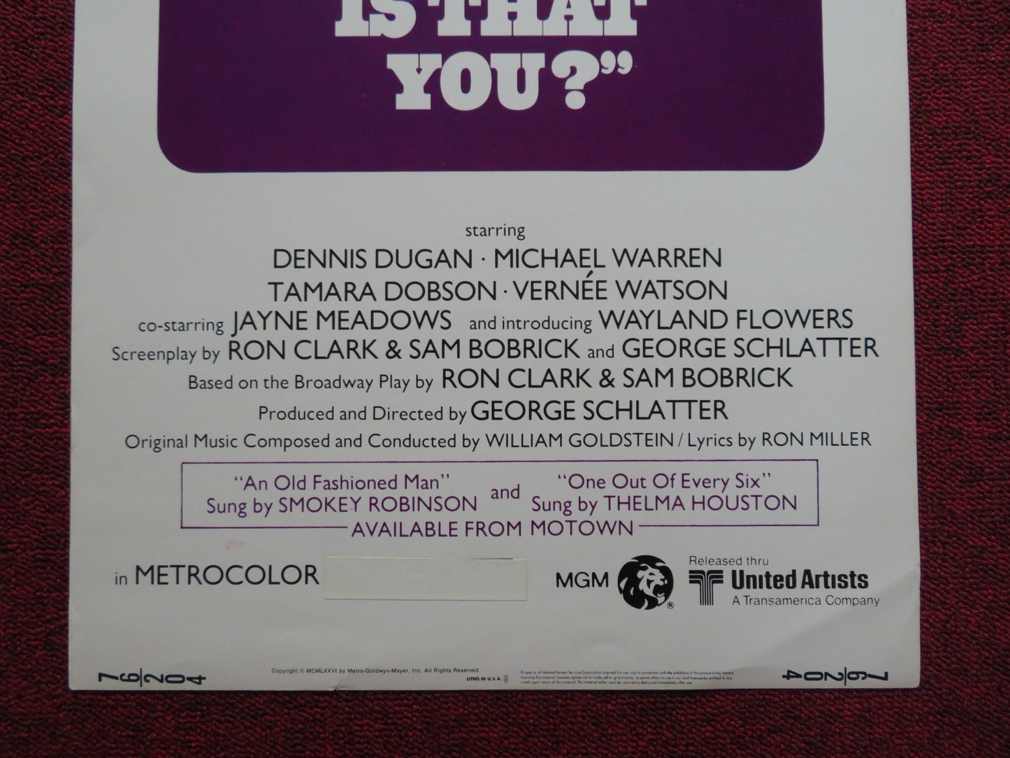 NORMAN... IS THAT YOU? US INSERT (14"x 36") POSTER REDD FOXX PEARL BAILEY 1976