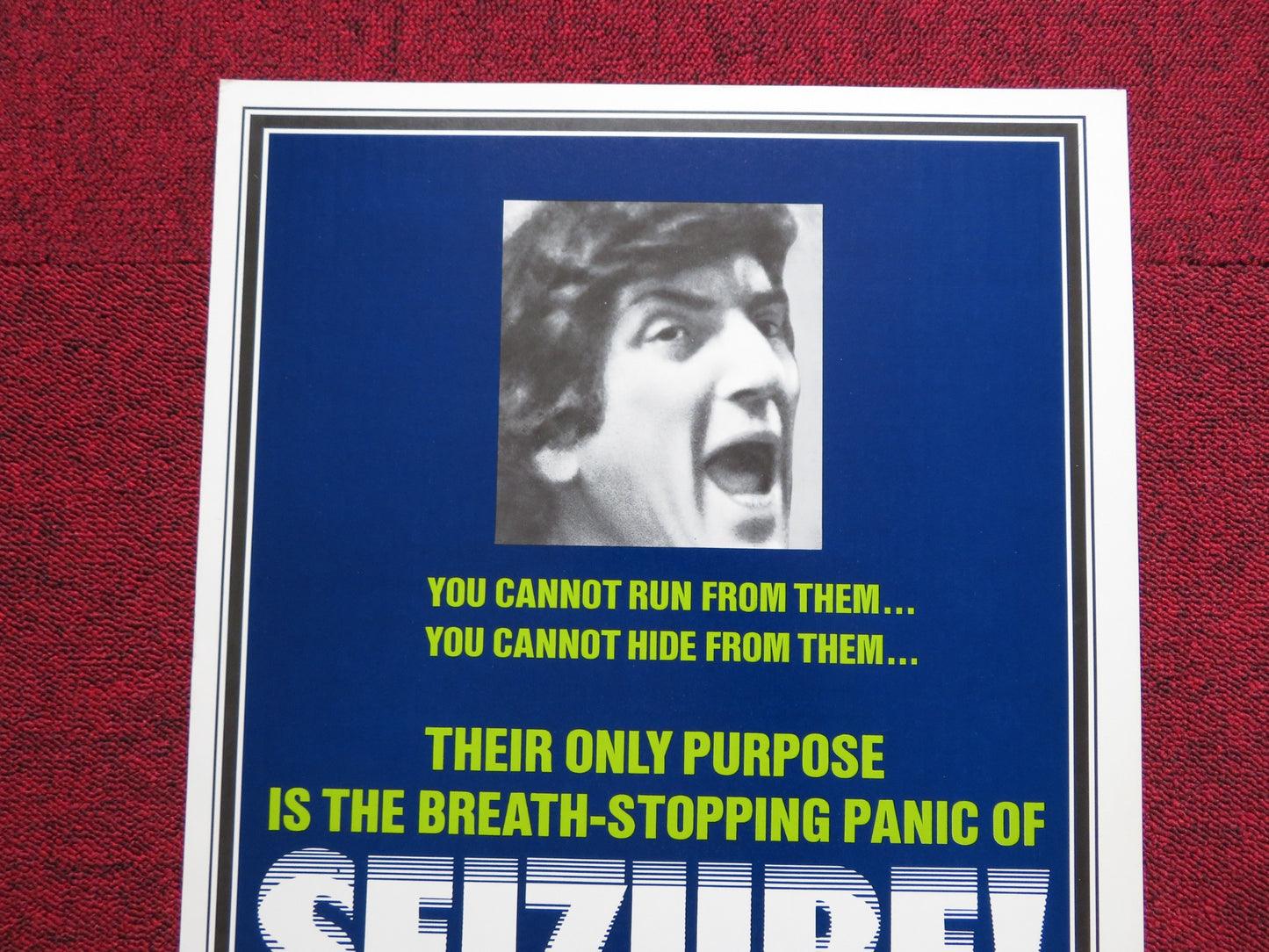 SEIZURE! US INSERT (14"x 36") POSTER JONATHAN FRID MARTIN BESWICK 1974