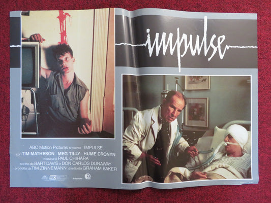 IMPULSE - B ITALIAN FOTOBUSTA POSTER TIM MATHESON MEG TILLY 1984