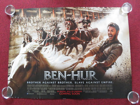 BEN-HUR UK QUAD ROLLED POSTER JACK HUSTON TOBY KEBBELL 2016