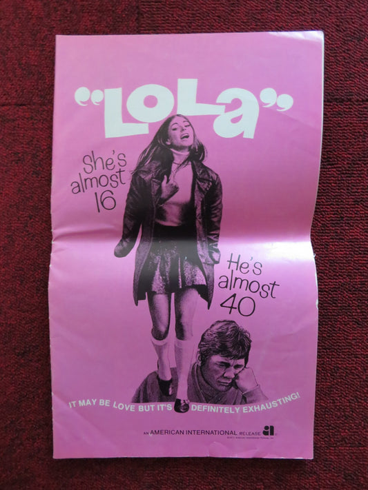 LOLA / LONDON AFFAIR - PRESSBOOK UNCUT AMERICAN INT. CHARLES BRONSON 1970