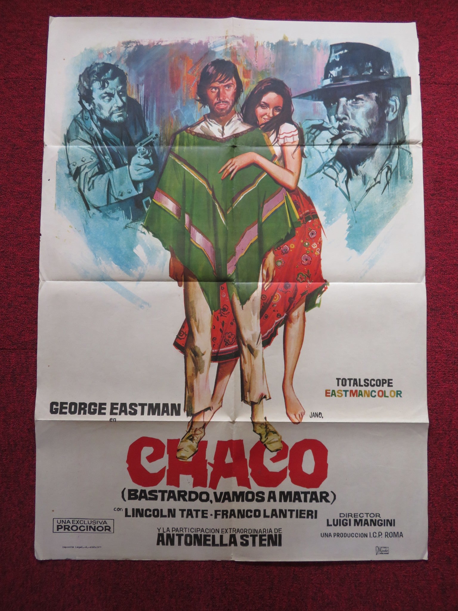 CHACO Bastard Go and Kill SPANISH POSTER GEORGE EASTMAN 1971