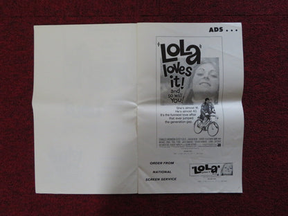 LOLA / LONDON AFFAIR - PRESSBOOK UNCUT AMERICAN INT. CHARLES BRONSON 1970