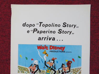 SUPERSTAR GOOFY ITALIAN LOCANDINA POSTER DISNEY PINTO COLVIG 1972