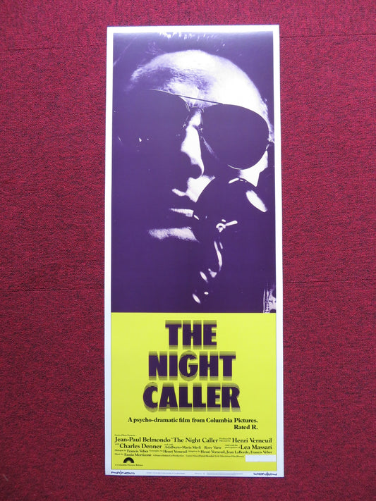 THE NIGHT CALLER US INSERT (14"x 36") POSTER JEAN-PAUL BELMONDO 1975