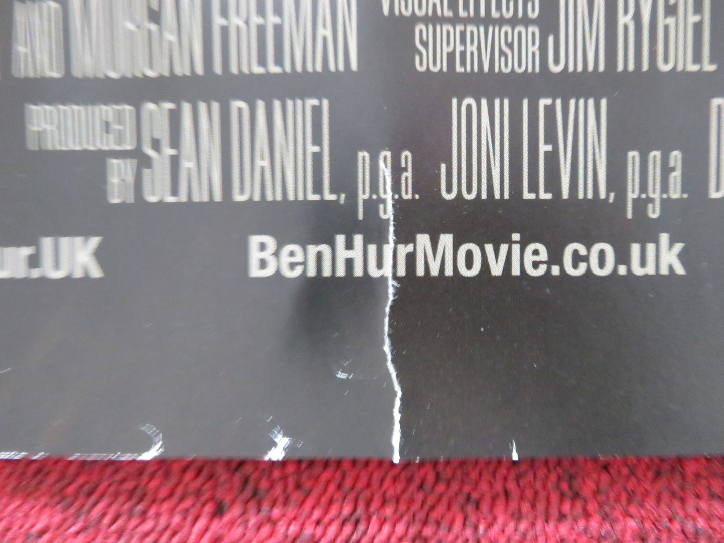 BEN-HUR UK QUAD ROLLED POSTER JACK HUSTON TOBY KEBBELL 2016