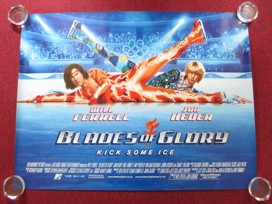 BLADES OF GLORY UK QUAD ROLLED POSTER WILL FERRELL JON HEDER 2007