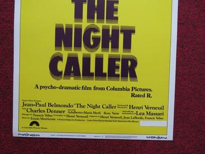 THE NIGHT CALLER US INSERT (14"x 36") POSTER JEAN-PAUL BELMONDO 1975