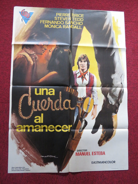 UNA CUERDA AL AMANECER SPANISH POSTER PIERRE BRICE STEVEN TEDD 1972