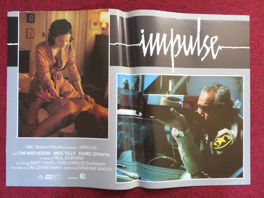 IMPULSE - E ITALIAN FOTOBUSTA POSTER TIM MATHESON MEG TILLY 1984