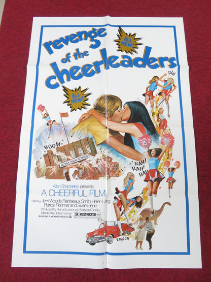 REVENGE OF THE CHEERLEADERS FOLDED US ONE SHEET POSTER JERII WOODS 1976