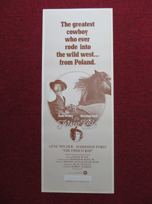 THE FRISCO KID US INSERT (14"x 36") POSTER GENE WILDER HARRISON FORD 1979