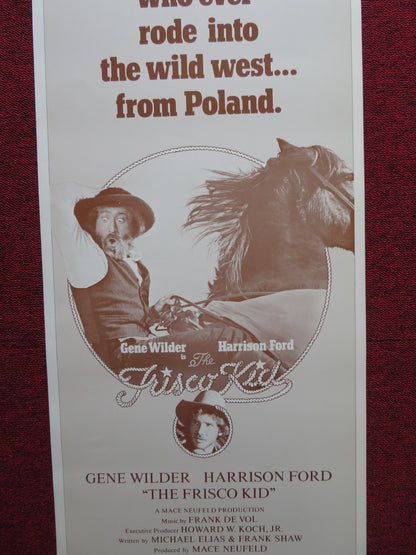 THE FRISCO KID US INSERT (14"x 36") POSTER GENE WILDER HARRISON FORD 1979