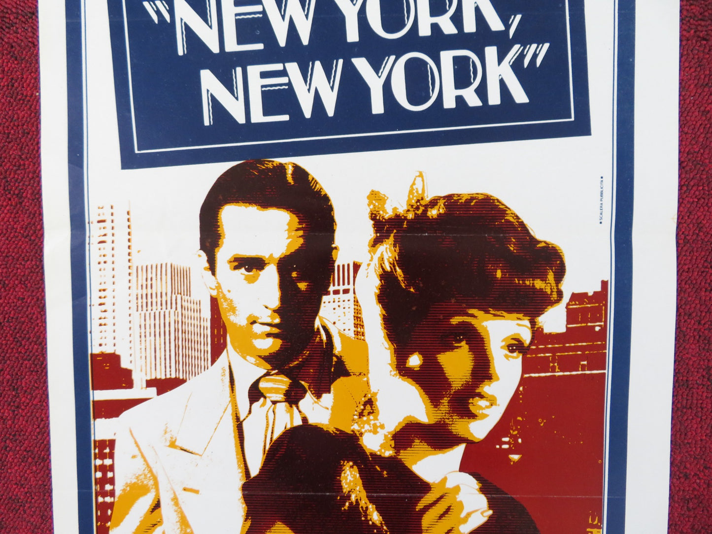 NEW YORK, NEW YORK ITALIAN LOCANDINA POSTER LIZA MINNELLI ROBERT DE NIRO 1977