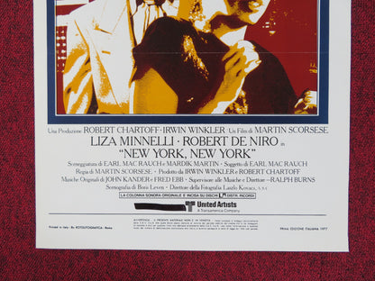 NEW YORK, NEW YORK ITALIAN LOCANDINA POSTER LIZA MINNELLI ROBERT DE NIRO 1977