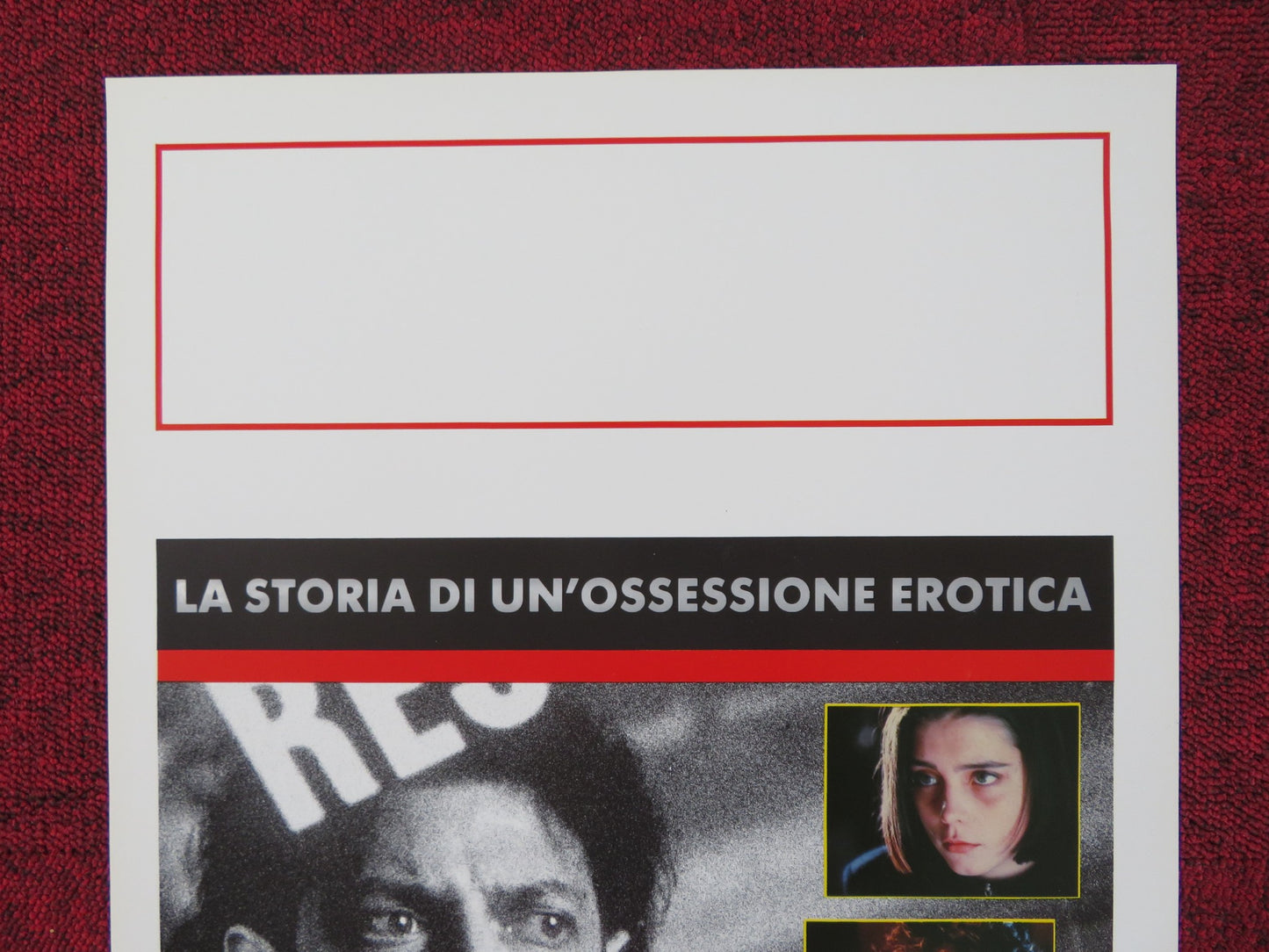 TWISTED OBSESSION ITALIAN LOCANDINA POSTER JEFF GOLDBLUM MIRANDA RICHARDSON 1989