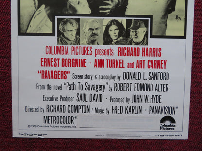 RAVAGERS US INSERT (14"x 36") POSTER RICHARD HARRIS ERNEST BOTGNINE 1979