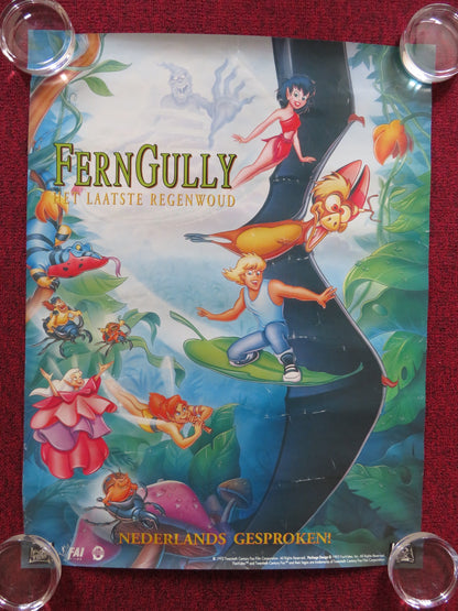 FERNGULLY: THE LAST RAINFOREST VHS VIDEO POSTER ROLLED TIM CURRY S.MATHIS 1992