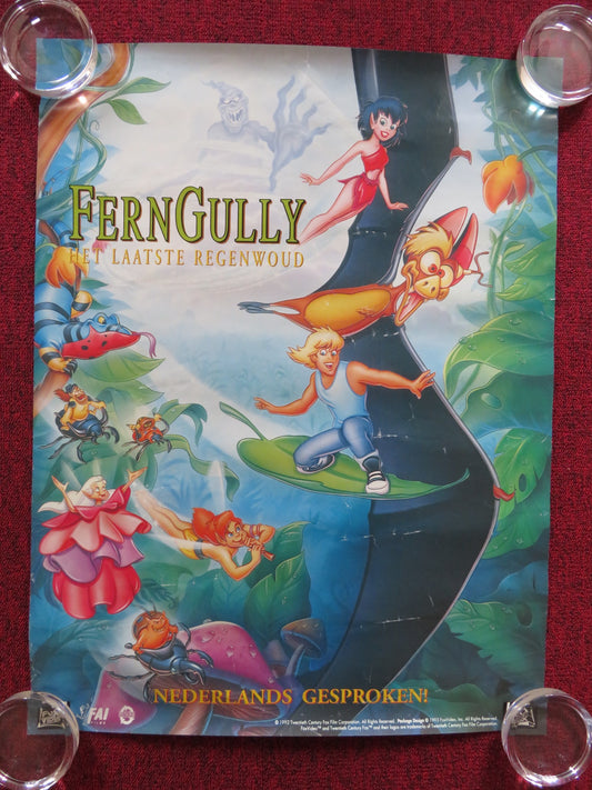FERNGULLY: THE LAST RAINFOREST VHS VIDEO POSTER ROLLED TIM CURRY SAMANTHA MATHIS 1992