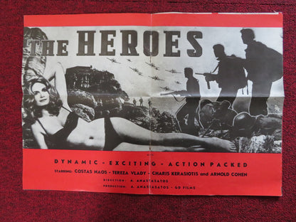 HEROES - PRESSBOOK UNCUT GD FILMS KOSTAS NAOS TEREZA VLANDI 1966