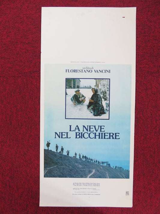 LA NEVE NEL BICCHIERE ITALIAN LOCANDINA POSTER MASSIMO GHINI MARNE MAITLAND 1984