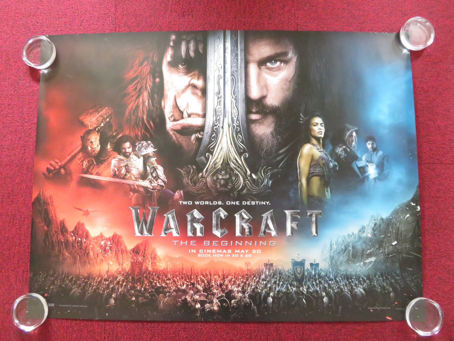 WARCRAFT UK QUAD ROLLED POSTER TRAVIS FIMMEL PAULA PATTON 2016