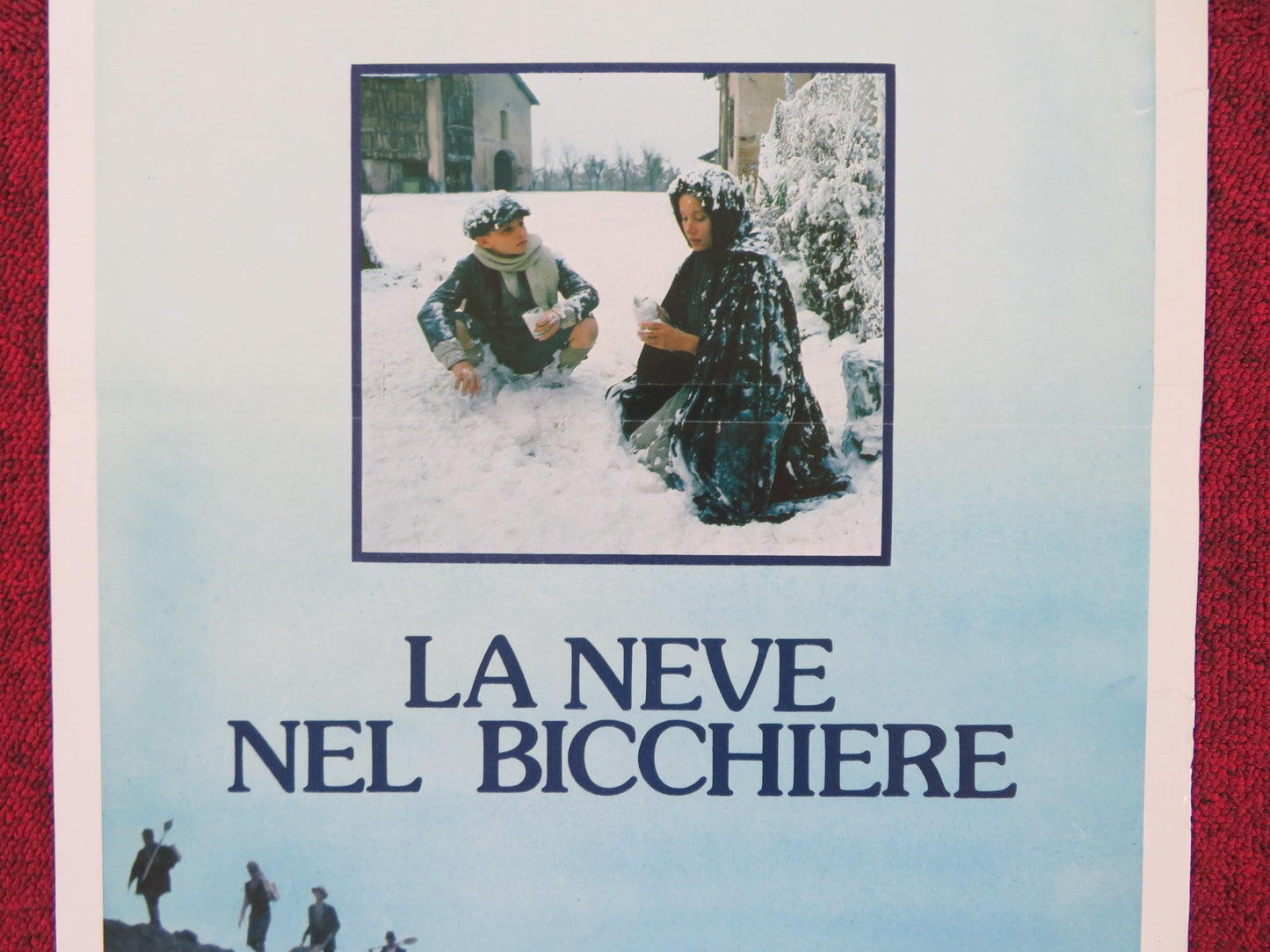 LA NEVE NEL BICCHIERE ITALIAN LOCANDINA POSTER MASSIMO GHINI MARNE MAITLAND 1984