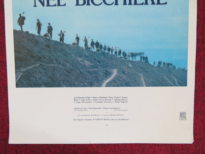 LA NEVE NEL BICCHIERE ITALIAN LOCANDINA POSTER MASSIMO GHINI MARNE MAITLAND 1984