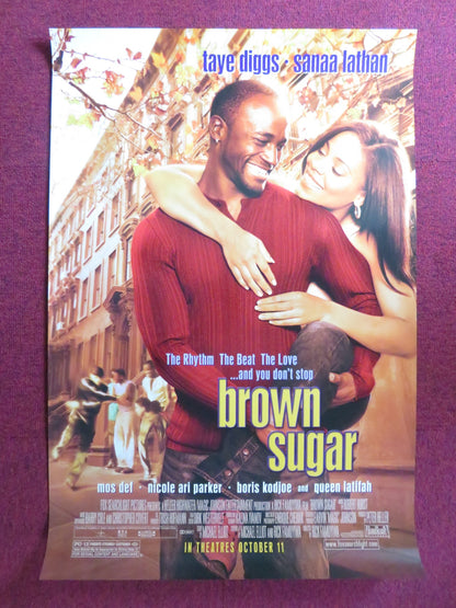 BROWN SUGAR US ONE SHEET ROLLED POSTER TAYE DIGGS SANAA LATHAN 2002