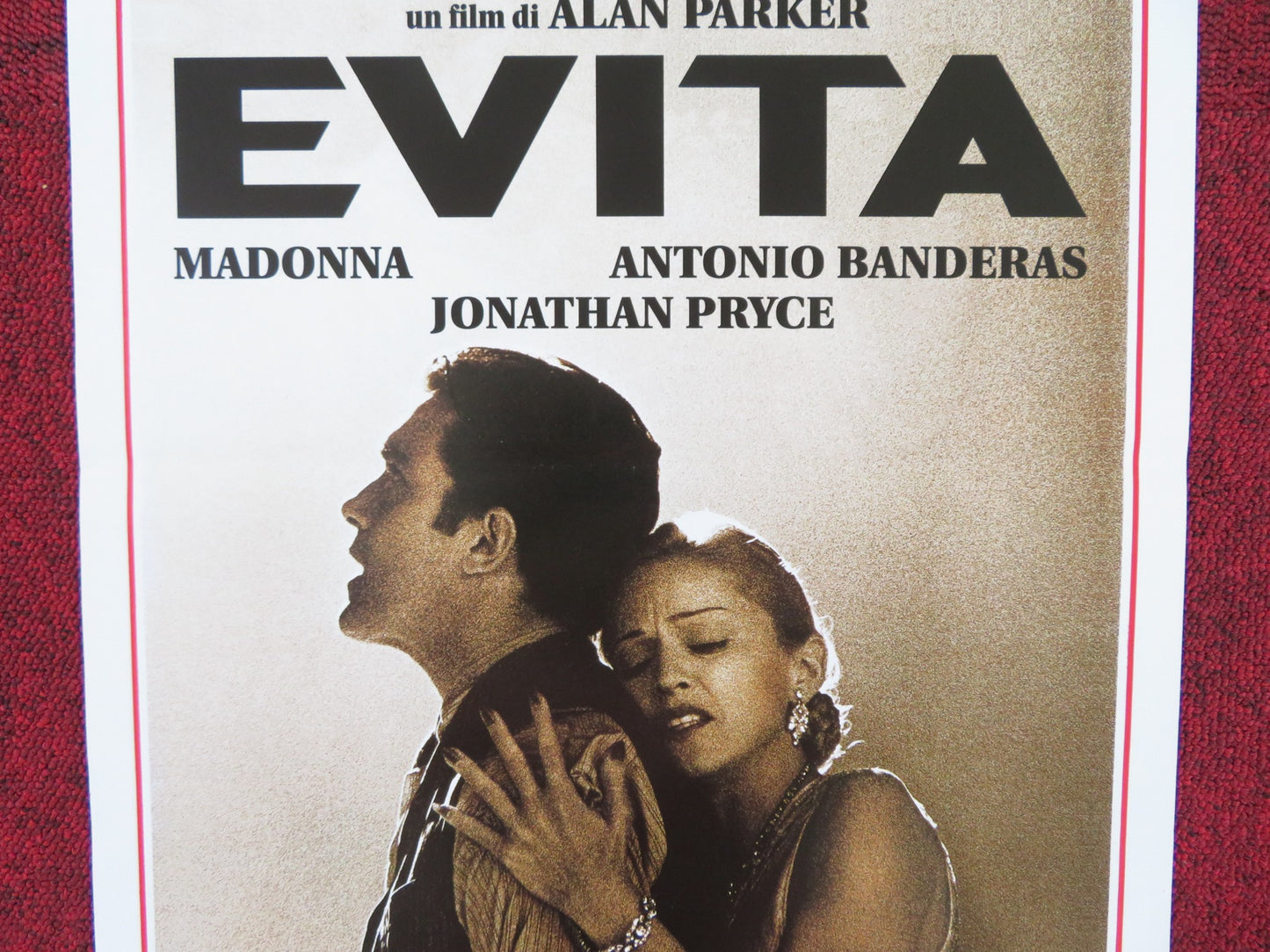 EVITA ITALIAN LOCANDINA POSTER MADONNA ANTONIO BANDERAS 1997