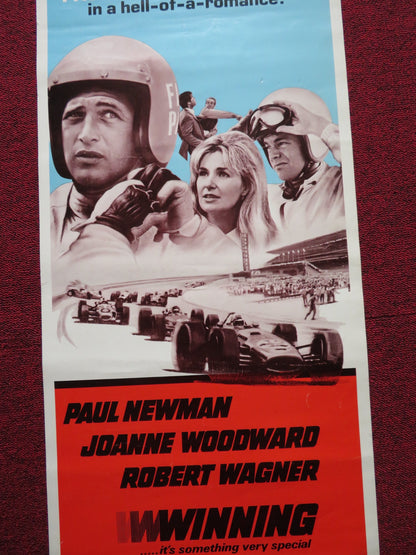 WINNING US INSERT (14"x 36") POSTER PAUL NEWMAN JOANNE WOODWARD 1973