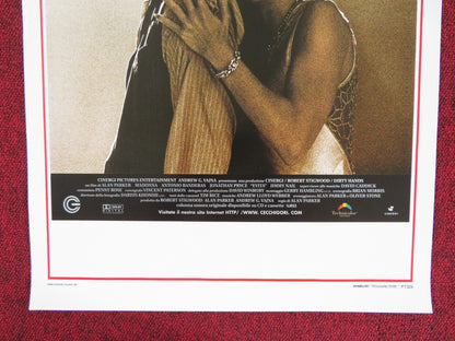 EVITA ITALIAN LOCANDINA POSTER MADONNA ANTONIO BANDERAS 1997