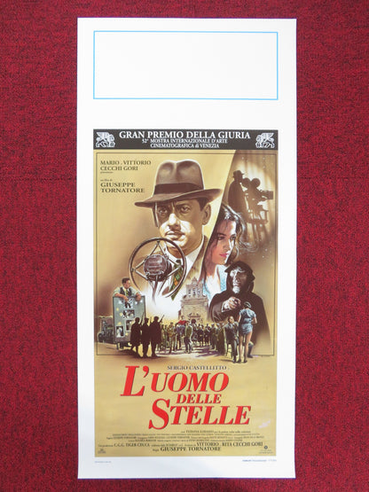 L'UOMO DELLE STELLE ITALIAN LOCANDINA POSTER SEGIO CASTELLITTO T. LODATO 1995