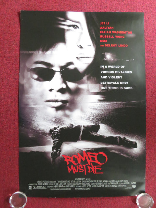 ROMEO MUST DIE US ONE SHEET ROLLED POSTER JET LI AALIYAH 2000