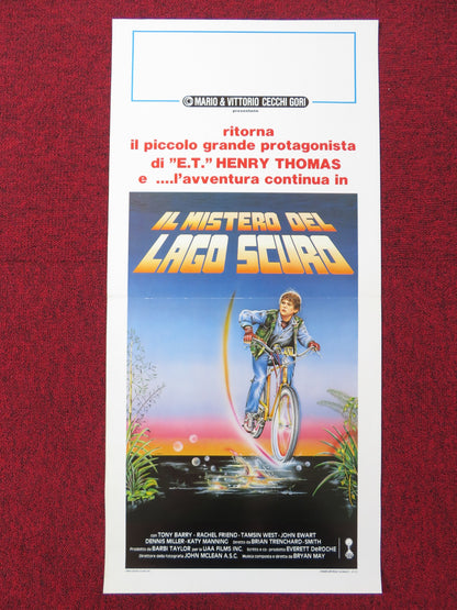 IL MISTERO DEL LAGO SCURO ITALIAN LOCANDINA POSTER HENRY THOMAS TONY BARRY 1987