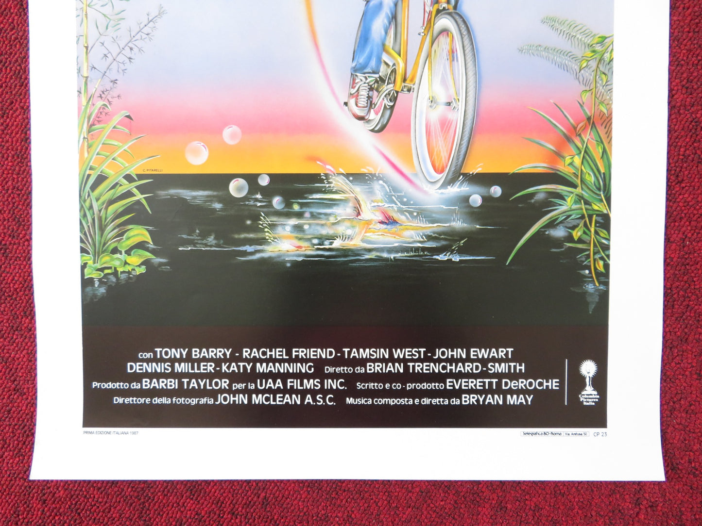 IL MISTERO DEL LAGO SCURO ITALIAN LOCANDINA POSTER HENRY THOMAS TONY BARRY 1987