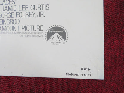 TRADING PLACES FOLDED US ONE SHEET POSTER DAN AYKROYD EDDIE MURPHY 1983