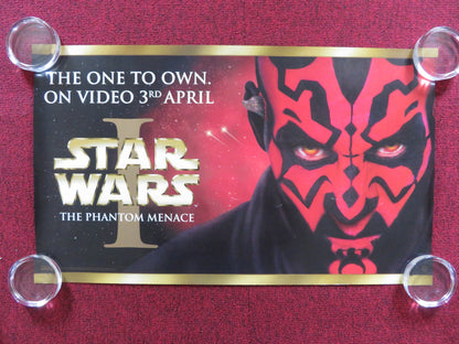 STAR WARS: EPISODE I - THE PHANTOM MENACE - B VHS VIDEO POSTER E. MCGREGOR 2000