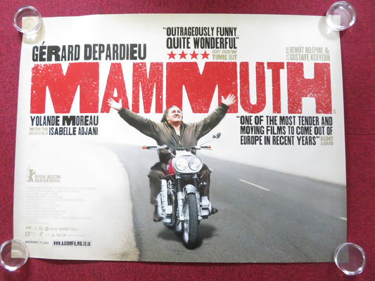 MAMMUTH UK QUAD ROLLED POSTER GERARD DEPARDIEU YOLANDE MOREAU 2010