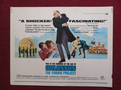 COLOSSUS THE FORBIN PROJECT US HALF SHEET (22"x 28") POSTER ERIC BRAEDEN 1970