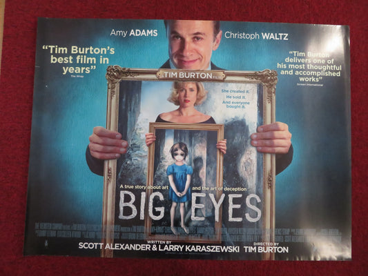 BIG EYES UK QUAD (30"x 40") ROLLED POSTER AMY ADAMS CHRISTOPH WALTZ 2014